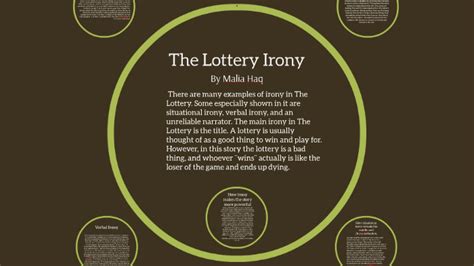 verbal irony in the lottery|the lottery irony analysis.